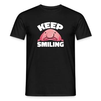 Blob fish - Men's T-Shirt - black - Front - AI Model Male 178 light (178cm)