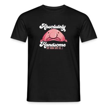 Blob fish - Men's T-Shirt - black - Front - AI Model Male 178 light (178cm)