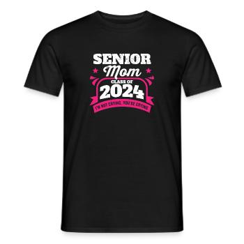 Senior Mom Class of 2024 Proud Mama Graduation - Männer T-Shirt - Schwarz - Vorne - AI Model Male 178 light (178cm)