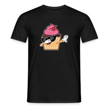 Cool Dabbing Cupcake Baking Enfants Chef pâtissier - T-shirt homme - noir - Devant - AI Model Male 178 light (178cm)