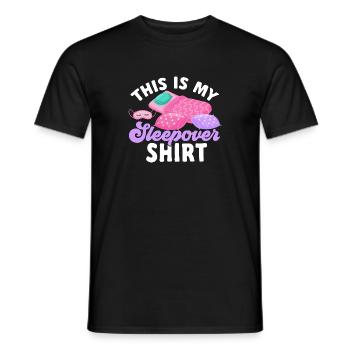 Übernachtungsparty Pyjama Pyjamaparty - Männer T-Shirt - Schwarz - Vorne - AI Model Male 178 light (178cm)