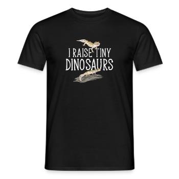 Gecko léopard Gecko reptile gecko de compagnie - T-shirt homme - noir - Devant - AI Model Male 178 light (178cm)