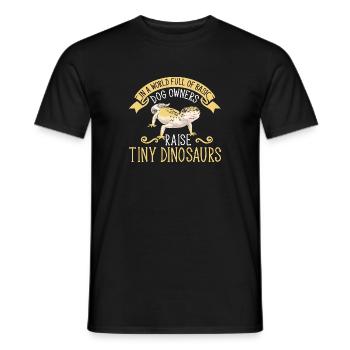Leopard Gecko Reptile Pet Gecko - Men's T-Shirt - black - Front - AI Model Male 178 light (178cm)