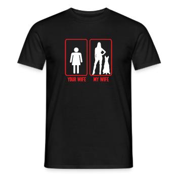 Malinois Belgischer Schäferhund Mechelaar Hund - Männer T-Shirt - Schwarz - Vorne - AI Model Male 178 light (178cm)