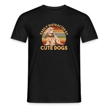 Cockapoo Hund - Männer T-Shirt - Schwarz - Vorne - AI Model Male 178 light (178cm)