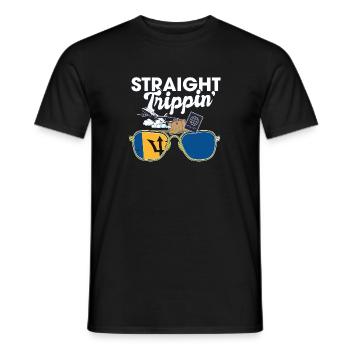 Straight Trippin' Barbados Vacances Tour Voyage - T-shirt homme - noir - Devant - AI Model Male 178 light (178cm)