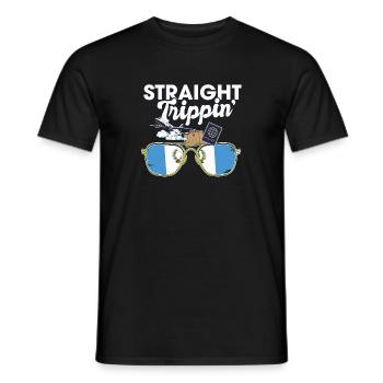 Straight Trippin' Guatemala Vacances Tour Voyage - T-shirt homme - noir - Devant - AI Model Male 178 light (178cm)
