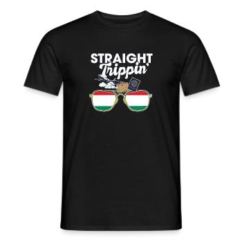 Straight Trippin' Hungary Vacation Tour Voyage - T-shirt homme - noir - Devant - AI Model Male 178 light (178cm)
