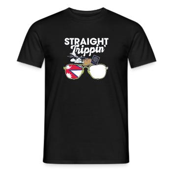 Straight Trippin' Népal Vacances Tour Voyage - T-shirt homme - noir - Devant - AI Model Male 178 light (178cm)