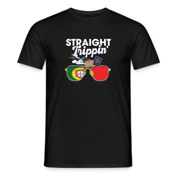 Straight Trippin' Portugal Voyage de vacances - T-shirt homme - noir - Devant - AI Model Male 178 light (178cm)