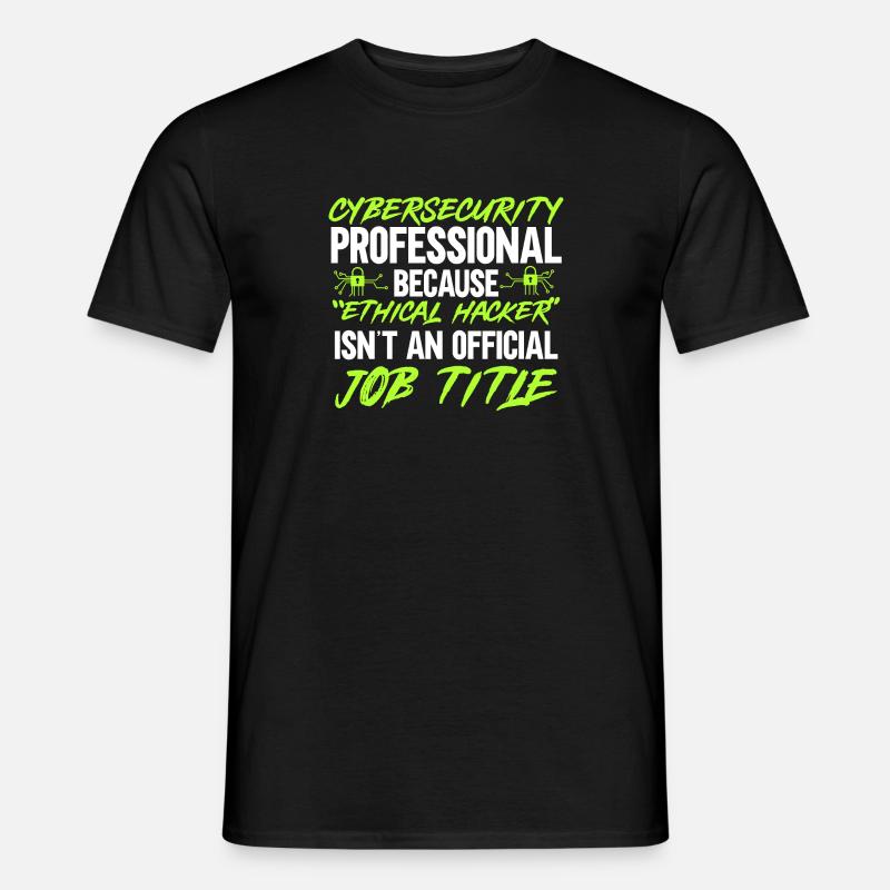 Cybersecurity Hacker IT-Sicherheit - Männer T-Shirt - Schwarz