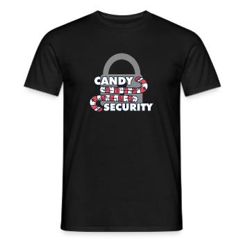 Candy Security Mom Dad Matching Birthday Costume - Männer T-Shirt - Schwarz - Vorne - AI Model Male 178 light (178cm)