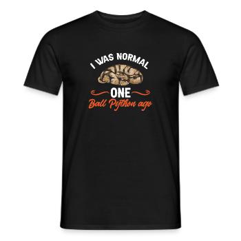 Ball Python Schlange Königspython - Männer T-Shirt - Schwarz - Vorne - AI Model Male 178 light (178cm)
