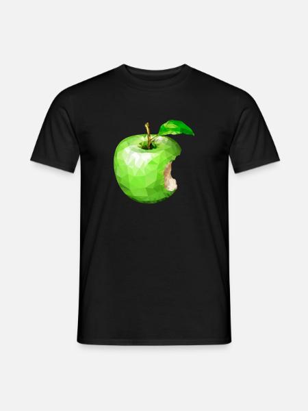 Apfel,Kunst,Obst - Männer T-Shirt - Schwarz