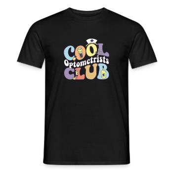 Club des optométristes cool Ophtalmologiste ophtalmologue - T-shirt homme - noir - Devant - AI Model Male 178 light (178cm)