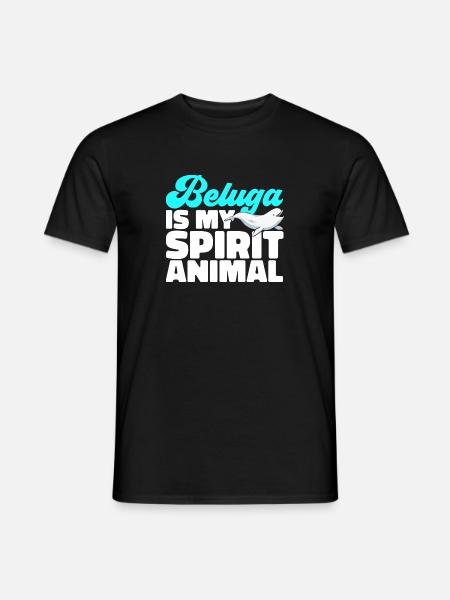 Weißwal Beluga Wal - Männer T-Shirt - Schwarz