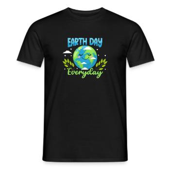 Earthday Party Umgebung Jubiläum Dekoration - Männer T-Shirt - Schwarz - Vorne - AI Model Male 178 light (178cm)