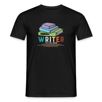 Auteur de livres les plus vendus - T-shirt homme - noir - Devant - AI Model Male 178 light (178cm)
