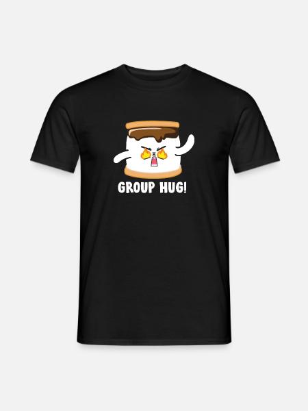 Groupe Hug Marshmallow Bonfire Camping - T-shirt homme - noir