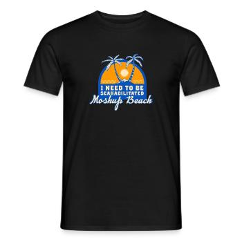I Need To Be Seahabilitated Moshup Beach Summer - Männer T-Shirt - Schwarz - Vorne - AI Model Male 178 light (178cm)