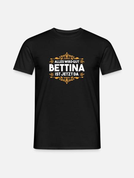 Bettina - Männer T-Shirt - Schwarz