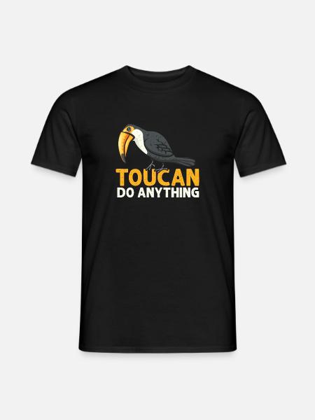 Toucan Bird Rainforest - Men's T-Shirt - black