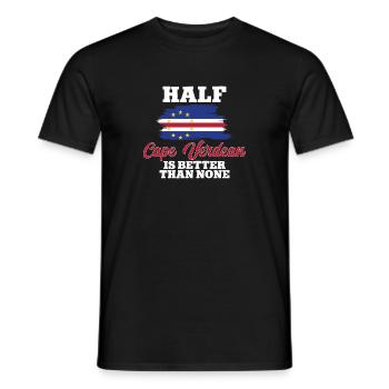 Cape Verde flag Cabo Verde flag - Men's T-Shirt - black - Front - AI Model Male 178 light (178cm)