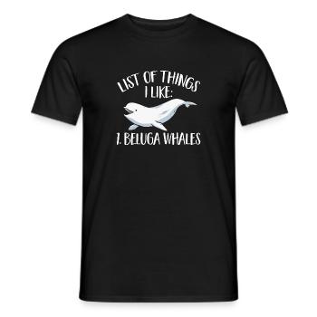 Weißwal Beluga Wal - Männer T-Shirt - Schwarz - Vorne - AI Model Male 178 light (178cm)