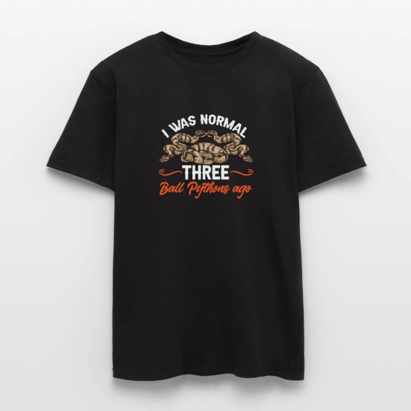 Ball Python Schlange Königspython Männer T-Shirt