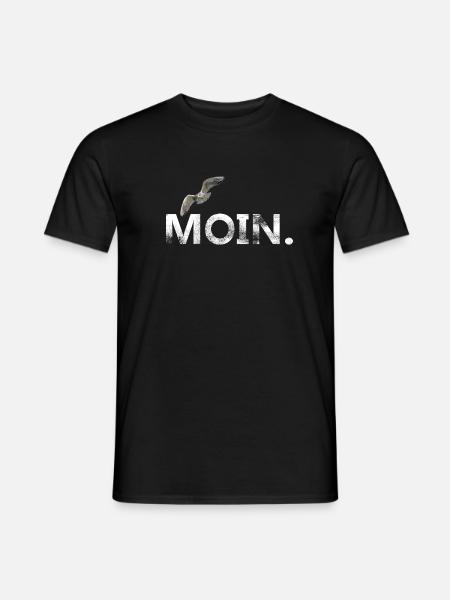 Moin - Männer T-Shirt - Schwarz