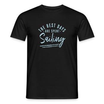 Les meilleurs jours sont passés à naviguer Dictons Voile - T-shirt homme - noir - Devant - AI Model Male 178 light (178cm)