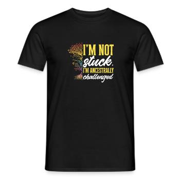 Généalogie Généalogie Généalogiste - T-shirt homme - noir - Devant - AI Model Male 178 light (178cm)