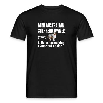 Miniature Australian Shepherd - Men's T-Shirt - black - Front - AI Model Male 178 light (178cm)