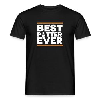 Töpferei Töpfern Töpfer Künstler Lehm - Männer T-Shirt - Schwarz - Vorne - AI Model Male 178 light (178cm)