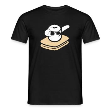 Marshmallow Dabbing Smore Cool Kids Camping - Männer T-Shirt - Schwarz - Vorne - AI Model Male 178 light (178cm)