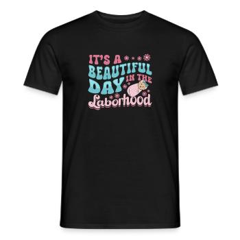 Infirmière Bébé Maternité Infirmière - T-shirt homme - noir - Devant - AI Model Male 178 light (178cm)