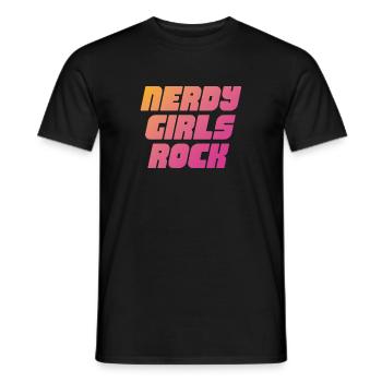 Jupe Nerdy Girls - T-shirt homme - noir - Devant - AI Model Male 178 light (178cm)