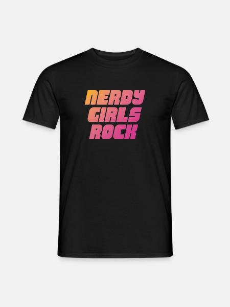 Nerdy Girls Skirt - Men's T-Shirt - black