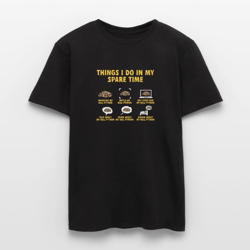 Ball Python Schlange Königspython Männer T-Shirt