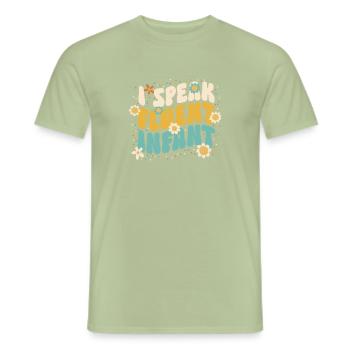 Kindergarten Teacher Daycare Center Educator - Men's T-Shirt - sage - Front - AI Model Male 178 light (178cm)
