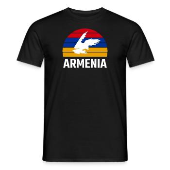 Arménie Arménie Drapeau Aigle Arménien Arménien - T-shirt homme - noir - Devant - AI Model Male 178 light (178cm)
