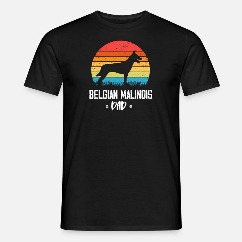 Malinois Belgischer Schäferhund - Männer T-Shirt - Schwarz