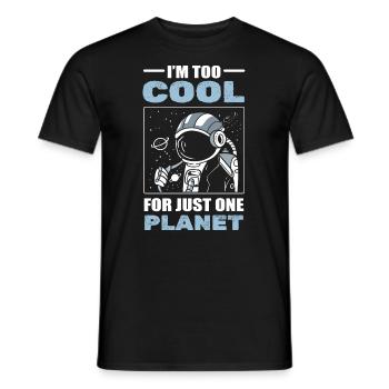 Astronautenplanet Luft- und Raumfahrtingenieure - Männer T-Shirt - Schwarz - Vorne - AI Model Male 178 light (178cm)