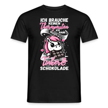 Funny Horse Saying Therapist Tinker Pony - Men's T-Shirt - black - Front - AI Model Male 178 light (178cm)