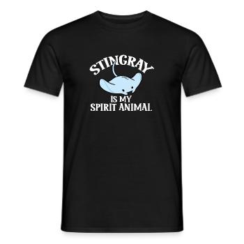 Stingrays Manta Rays Ocean Rays - Men's T-Shirt - black - Front - AI Model Male 178 light (178cm)