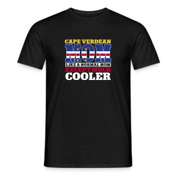 Cape Verde flag Cabo Verde flag - Men's T-Shirt - black - Front - AI Model Male 178 light (178cm)