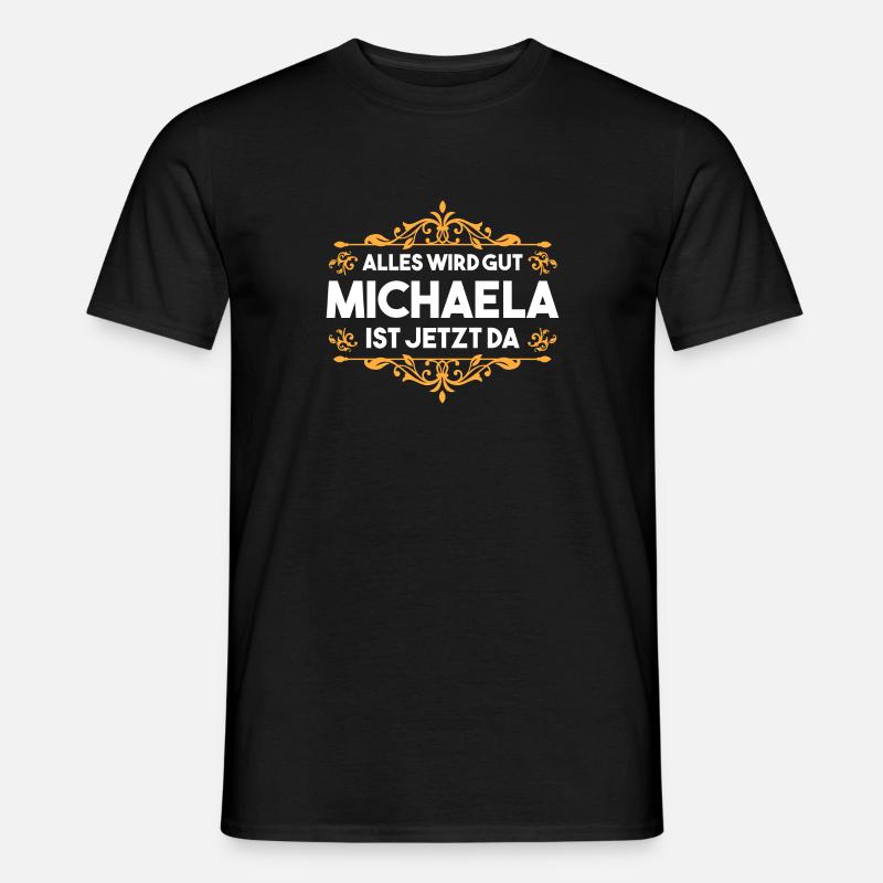 Michaela - Männer T-Shirt - Schwarz