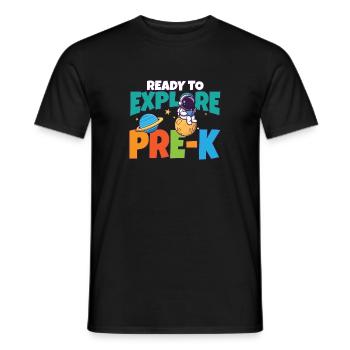 First Day Of School Day Ready to Explore Pre-K - Männer T-Shirt - Schwarz - Vorne - AI Model Male 178 light (178cm)