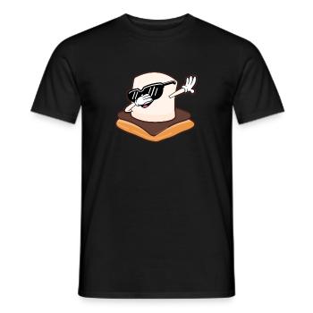 Cool Dabbing Smore Kids Camping Marshmallow - Männer T-Shirt - Schwarz - Vorne - AI Model Male 178 light (178cm)