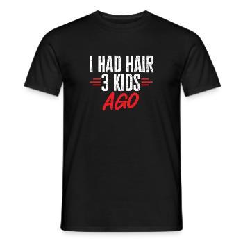 Bald Head Baldness Beard Bald Head - Men's T-Shirt - black - Front - AI Model Male 178 light (178cm)